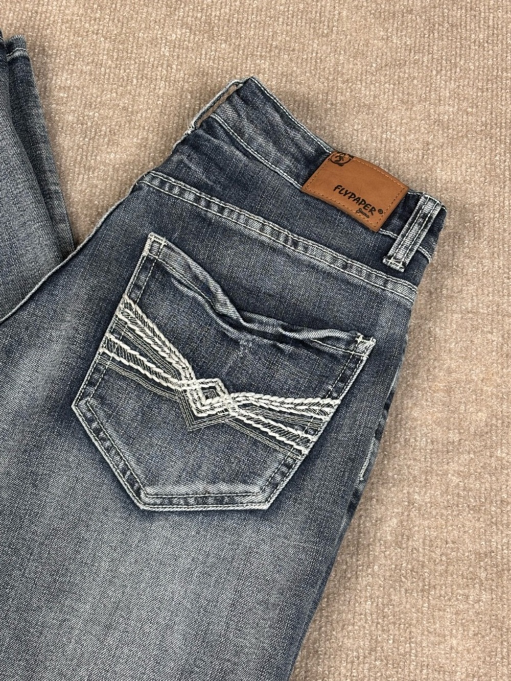 Flypaper Boot Cut Jeans Men's Size 29x32 Medium Wash Blue Denim 100% Cotton